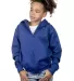 Y2700 Cotton Heritage Spokane Unisex Youth Zip Up  Royal front view