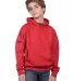 Y2600 Cotton Heritage Tyler Unisex Youth Pullover in Red front view