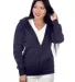 M2700A Cotton Heritage Springfield Unisex Zip Up H Navy front view
