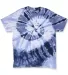 56 Dyenomite Tie-Dye Adult Typhoon Tee  in Navy/ columbia front view