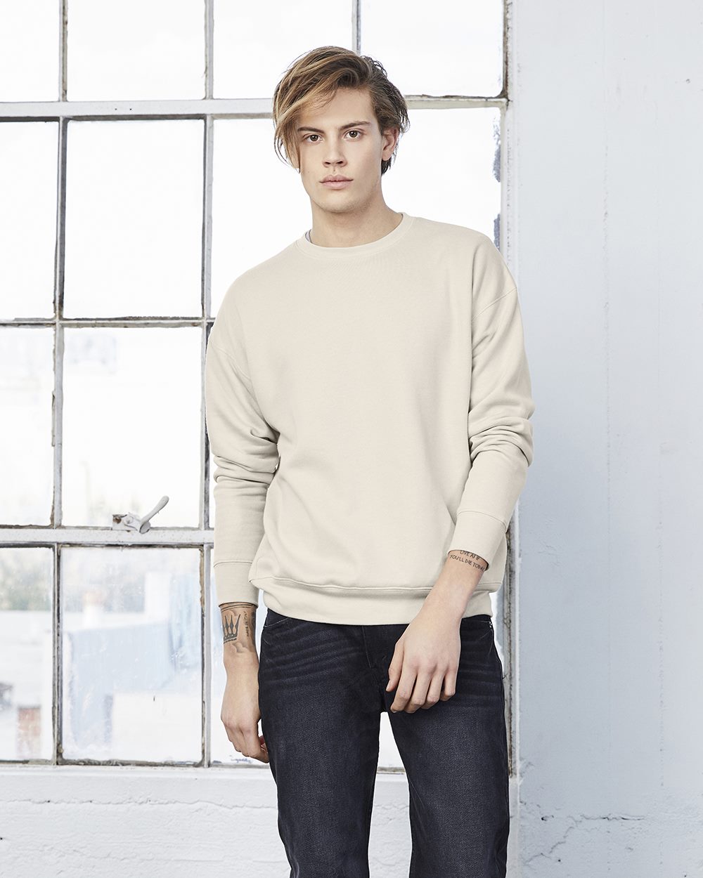 bella canvas off the shoulder sweatshirt
