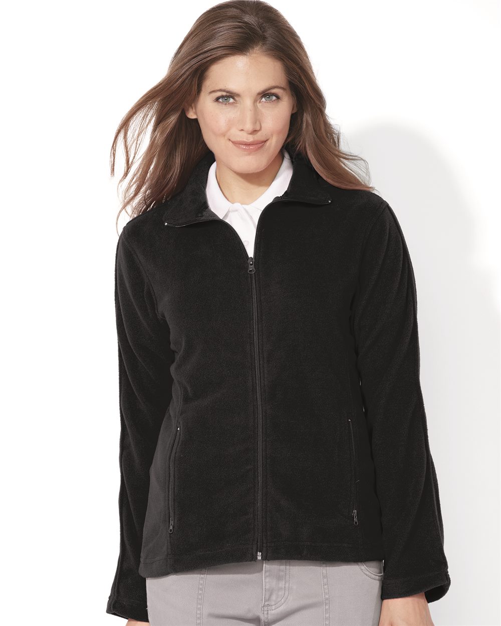 womens micro fleece full zip