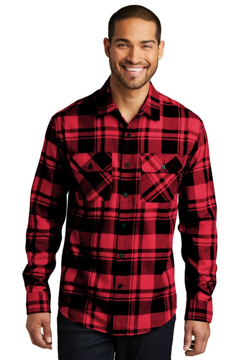 242 W668 Port Authority Plaid Flannel 