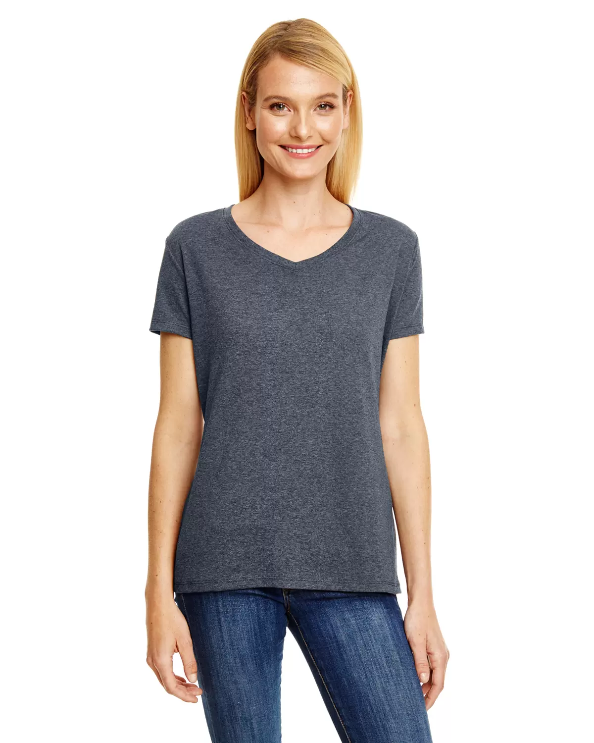 Hanes 42VT Women's V Neck Triblend T Shirts with Fresh IQ - From $4.70