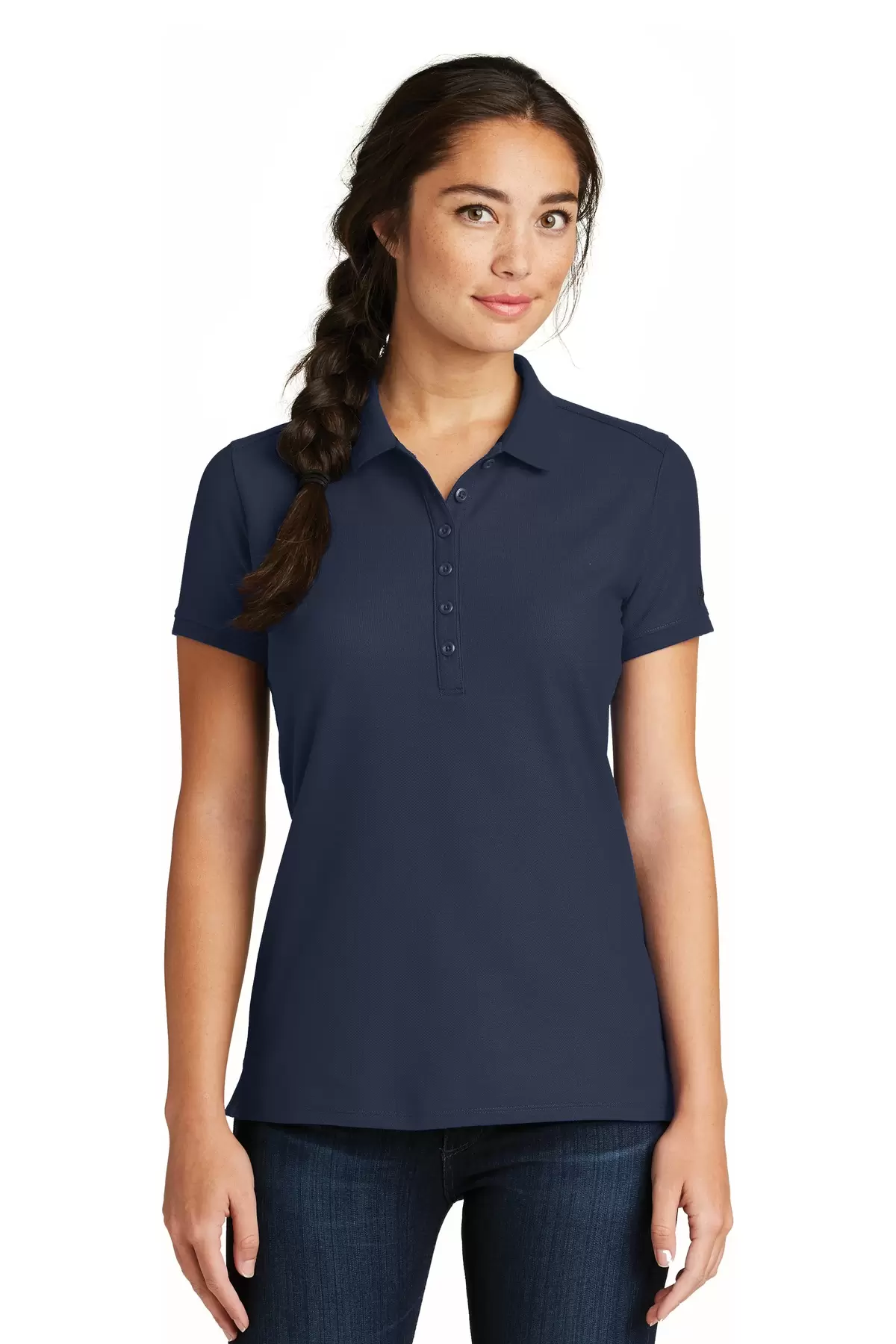 1001 LNEA300 New Era Ladies Venue Home Plate Polo