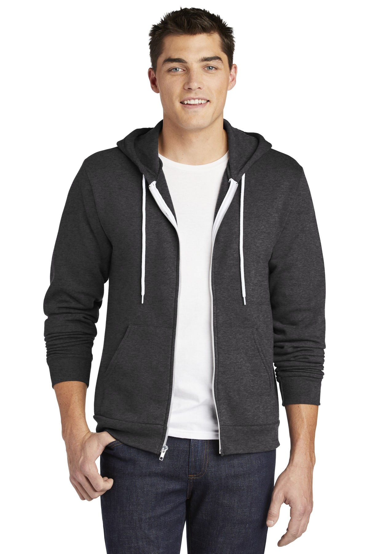 American apparel grey hoodie online