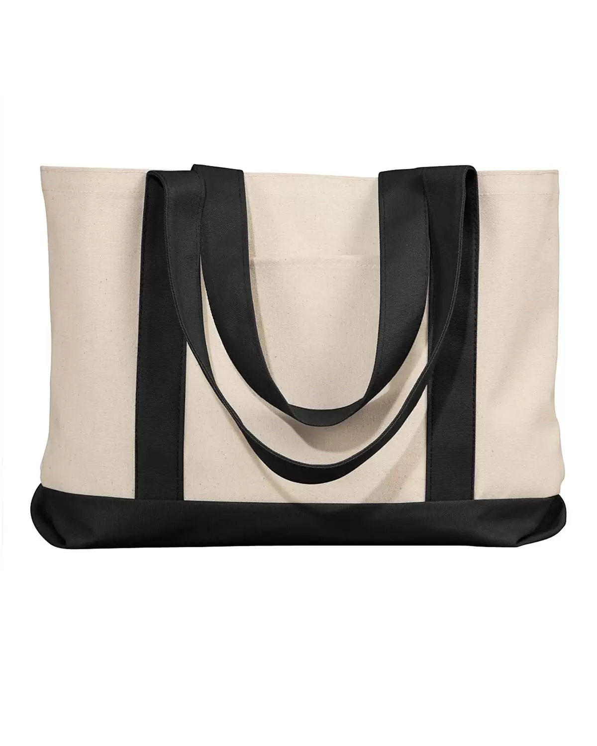 Cotton Canvas Tote Bags with Contrast Handles