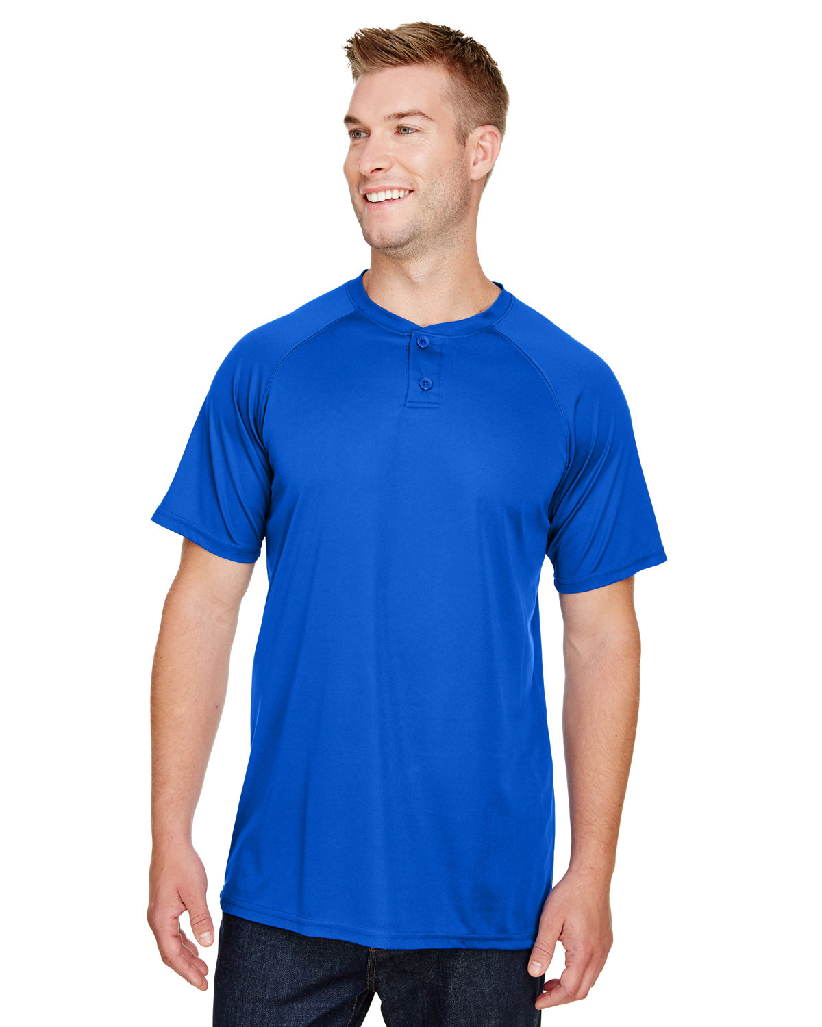 Augusta Sportswear AG1565 Adult Attain 2 Button Baseball Jersey From 9.66