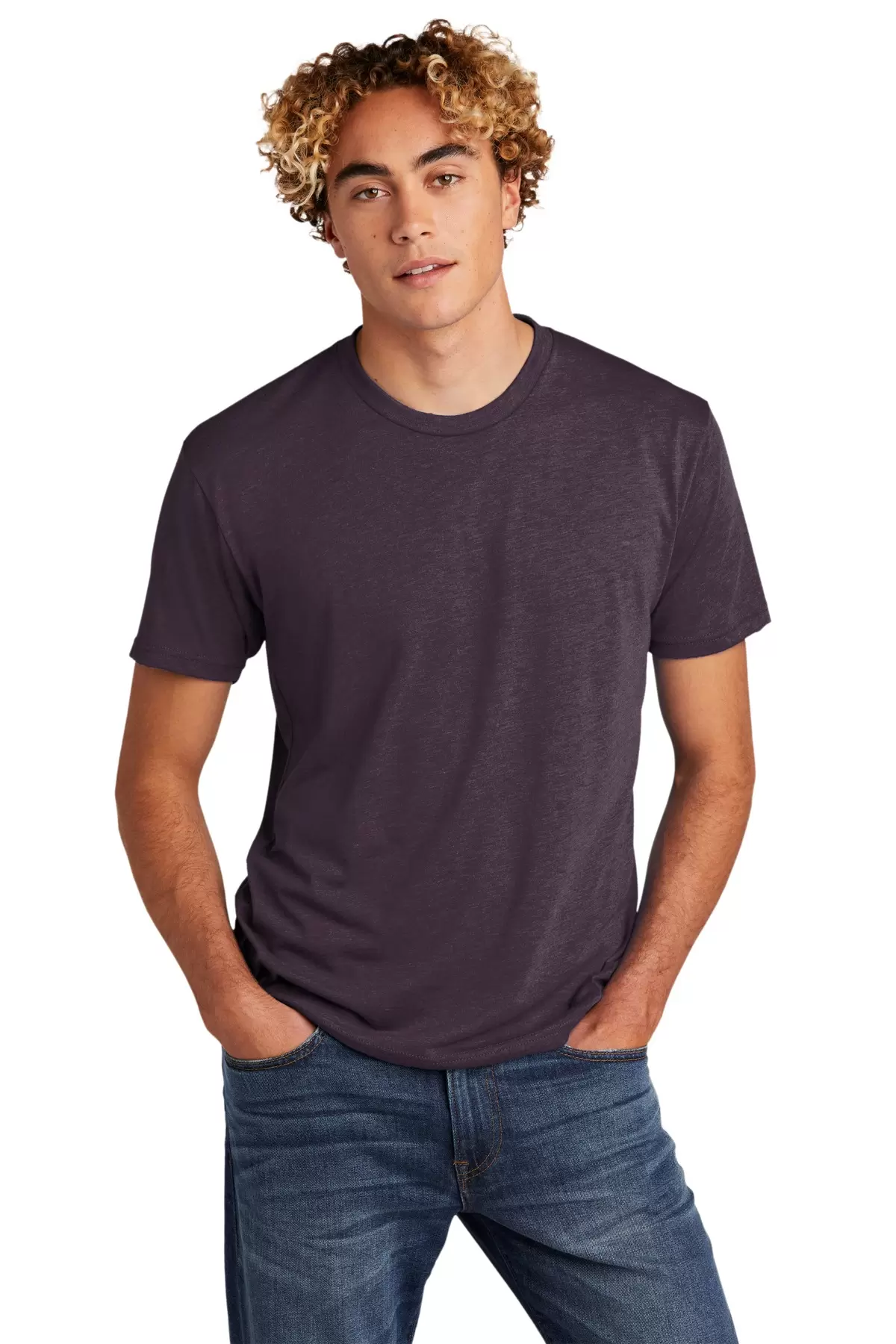 Men's Cotton Crew Neck Short Sleeve T-Shirts, Bulk Tshirt Color Mix