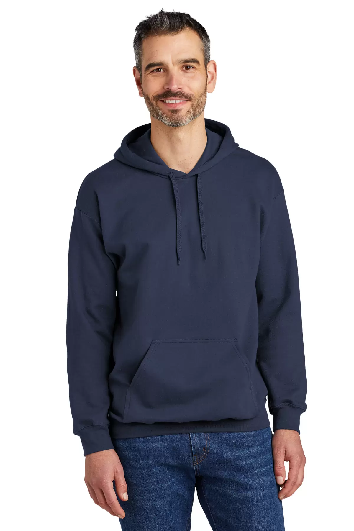 Gildan SF500 - Adult Softstyle Fleece Pullover Hooded Sweatshirt, Stone Blue, L