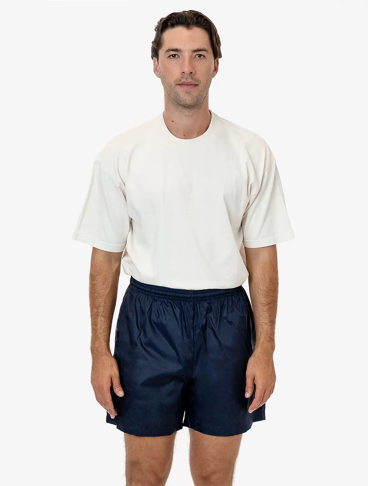 Los Angeles Apparel RNF412 Nylon Taffeta Wide Shorts