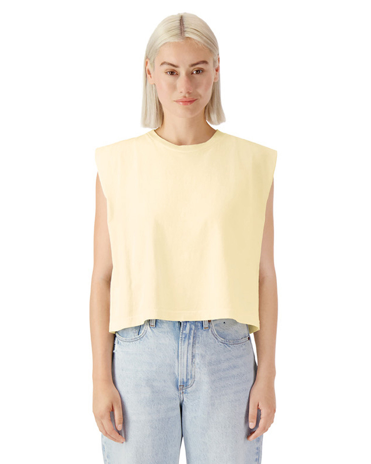 American apparel sleeveless crop top on sale