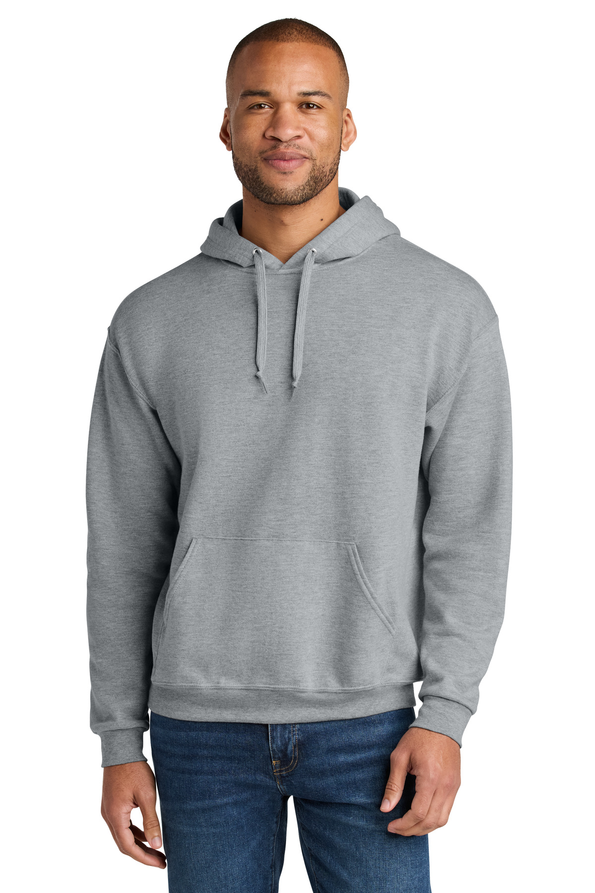 Jerzees IC49MR Ultimate CVC Hooded Sweatshirt ATHLETIC HEATHER