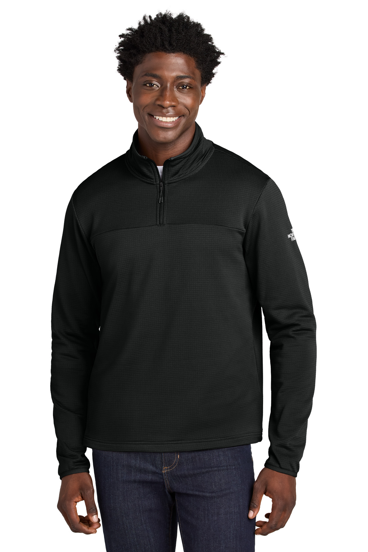 The North Face NF0A8ENJ Aim 1/4-Zip Fleece TNF BLACK