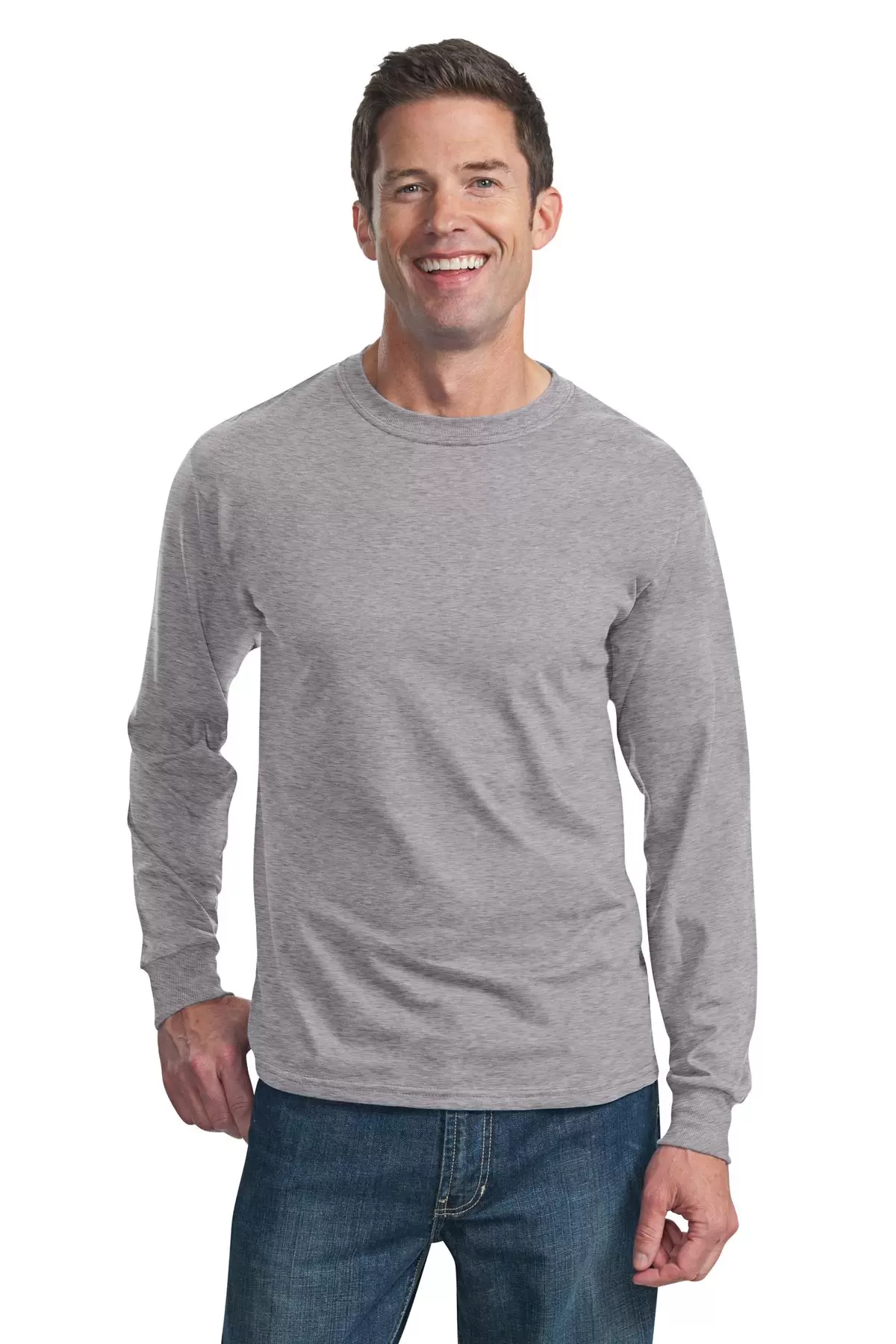 Fruit of The Loom HD Cotton Long Sleeve T-Shirt - Kelly - S