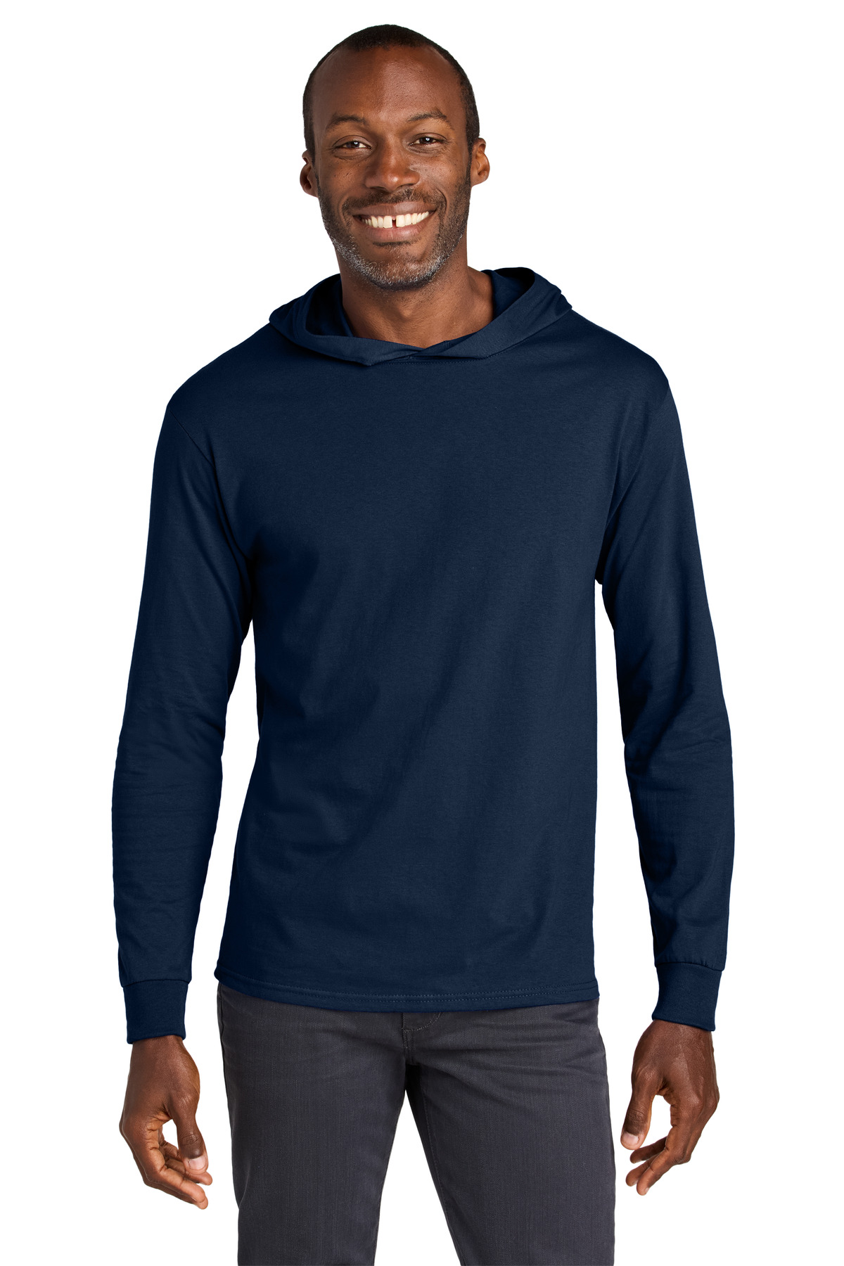Jerzees 363LH Classics Unisex Cotton Long Sleeve Hooded T-Shirt