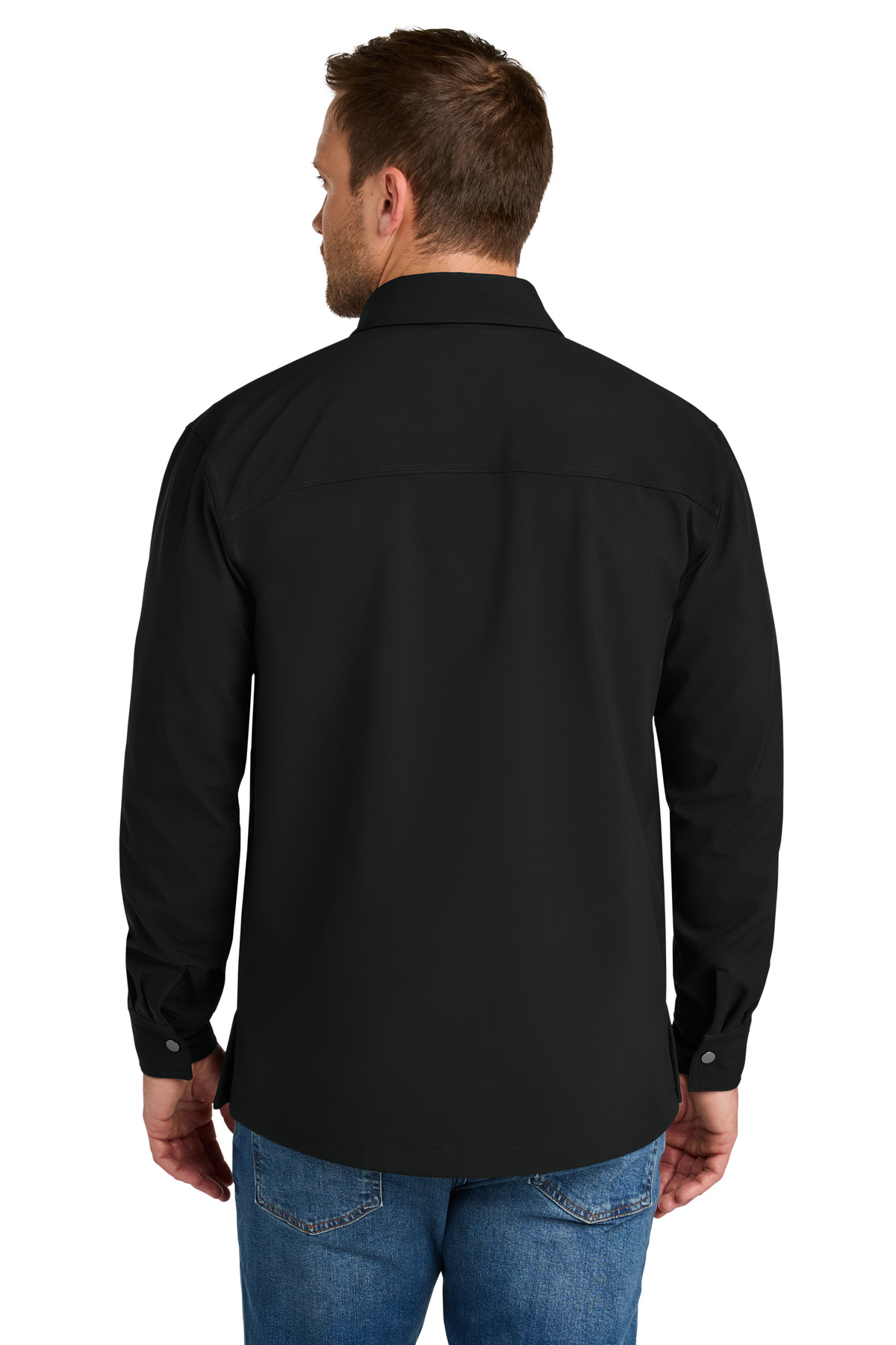 Cornerstone CSJ73 CornerStone Soft Shell Shirt Jacket Black