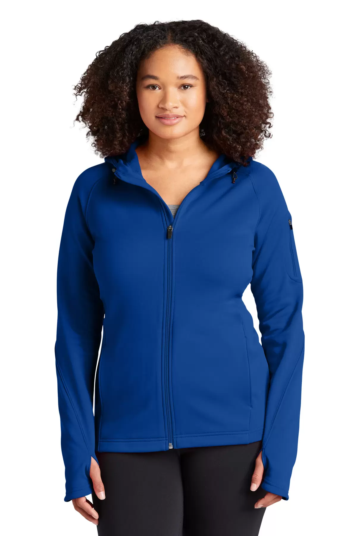 Ladies hooded shop fleece jackets